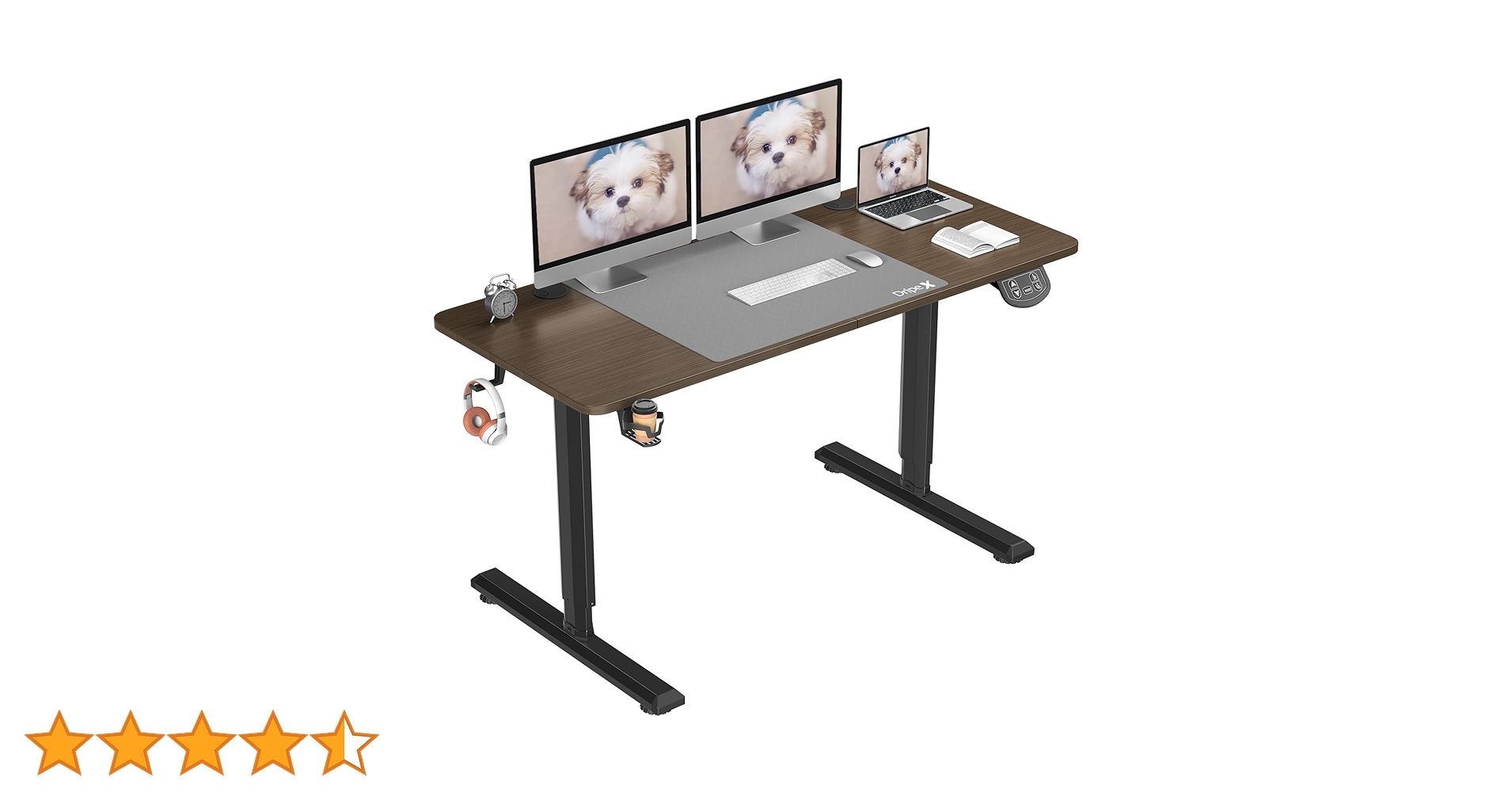 Amazon | Dripex 電動昇降デスク 幅140cm 組立簡単 オフィス